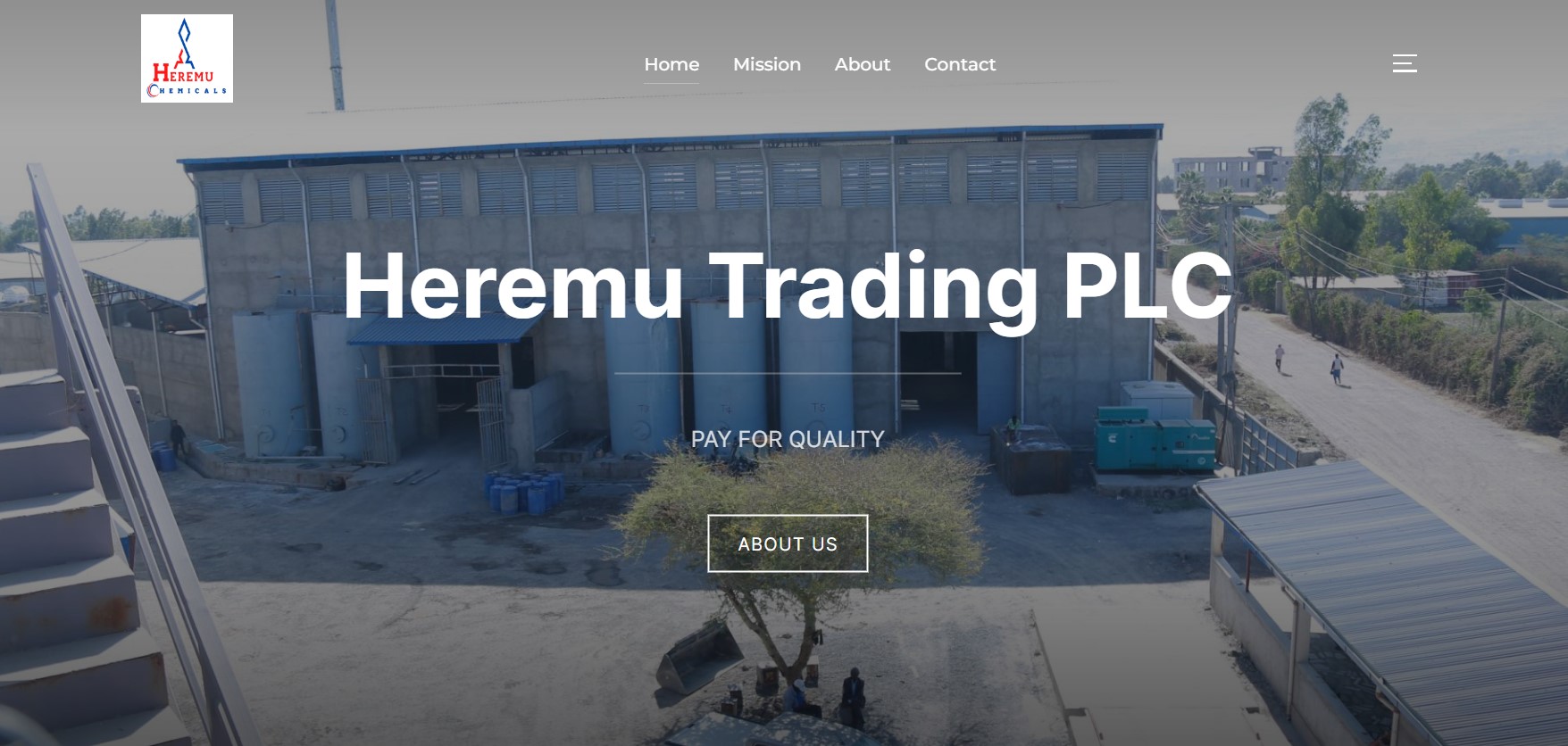 HereMu Trading Website Screenshot